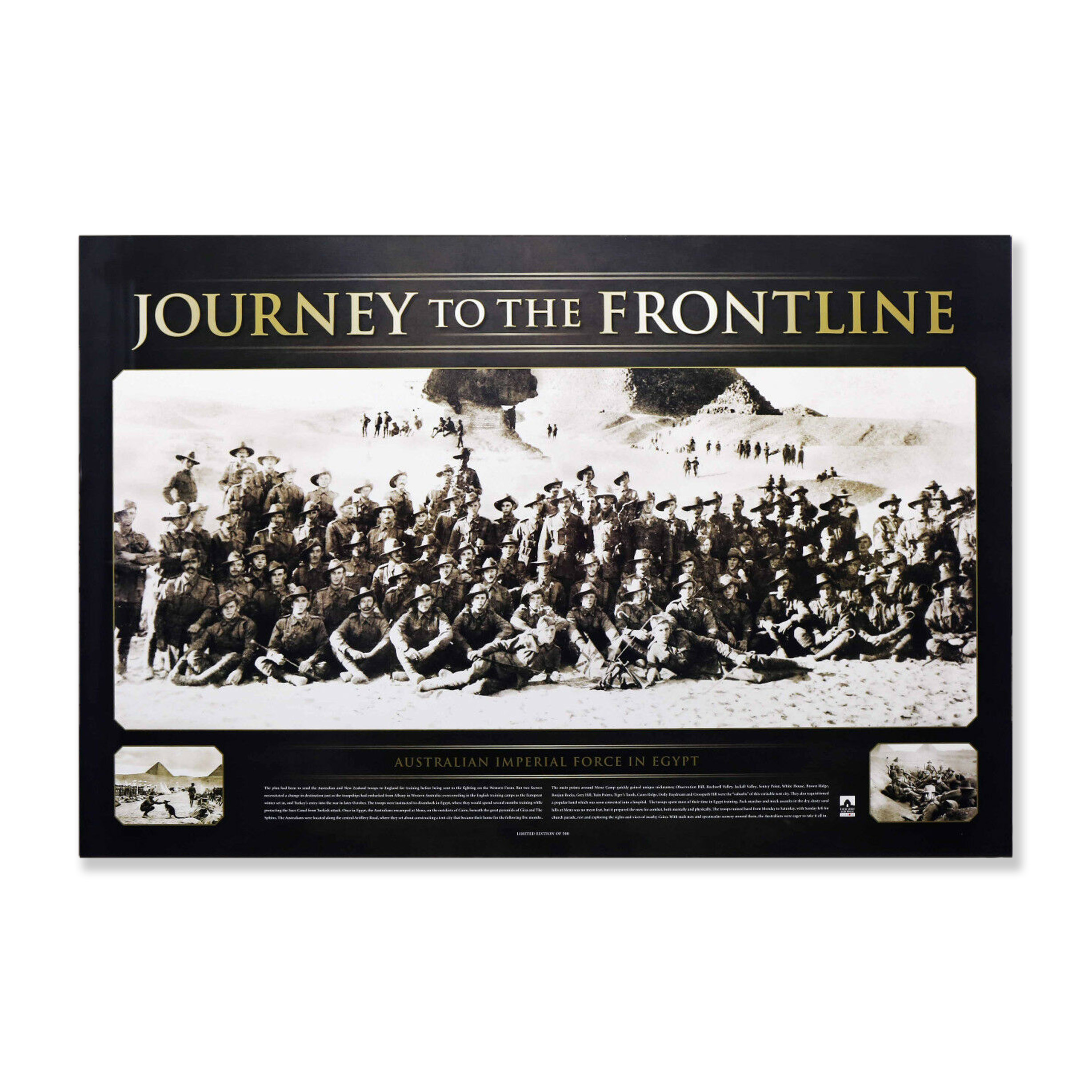 Anzacs Journey To The Frontline Art Print Memorabilia Unframed