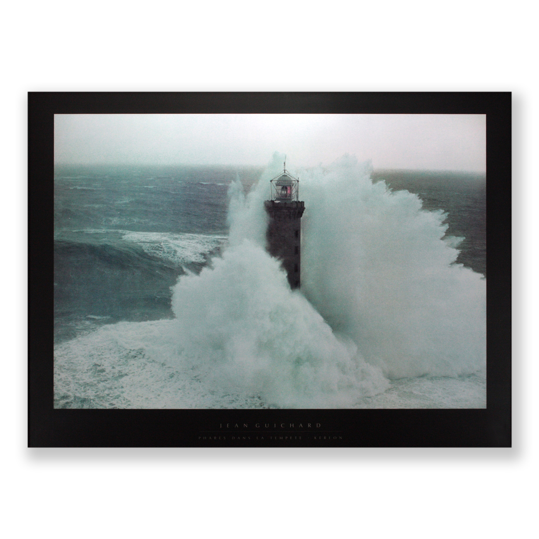 Jean Guichard Wave Surrounding The Lighthouse Art Print Unframed