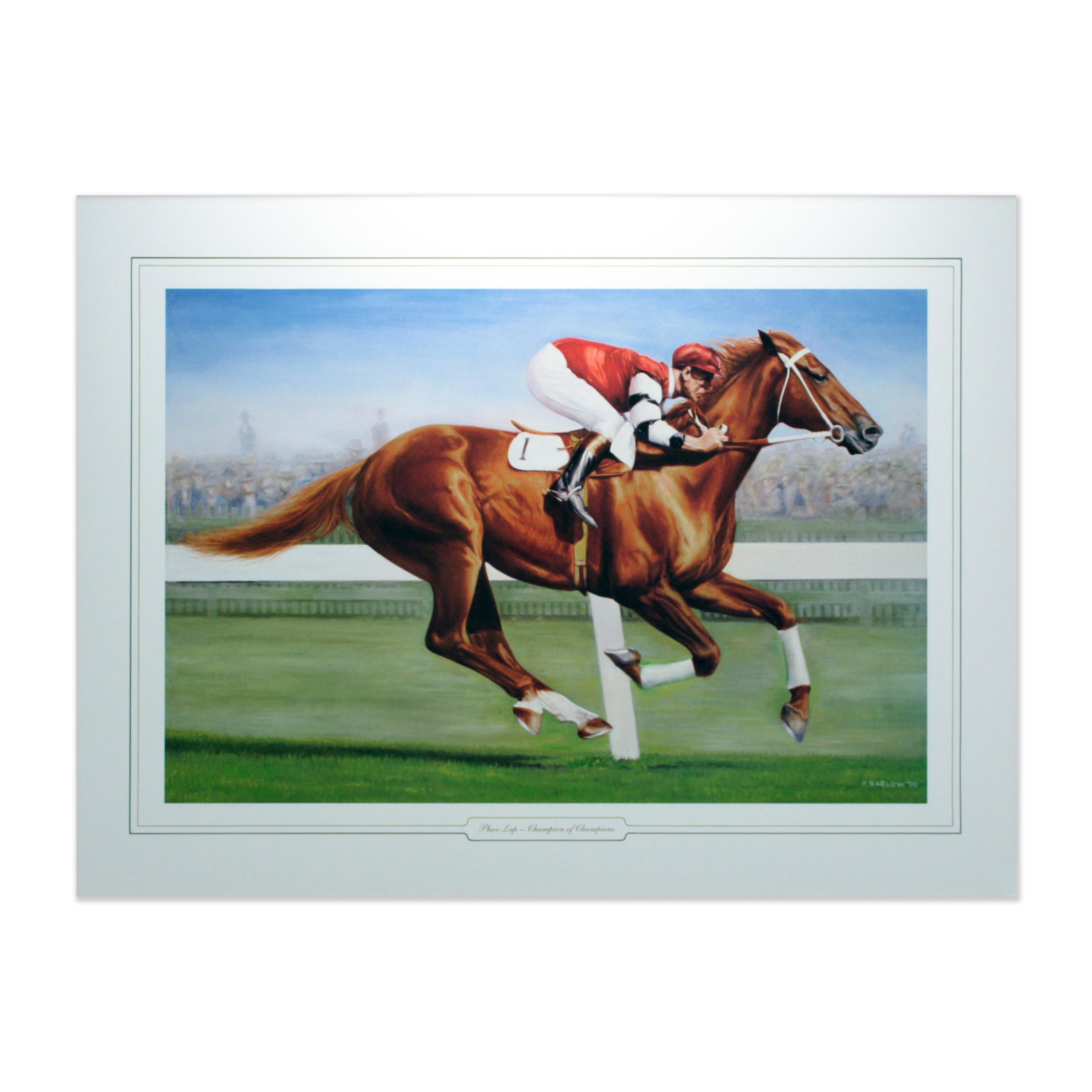 Phar Lap Champion Of Champions Peter Barlow Horse Racing Memorabilia Unframed