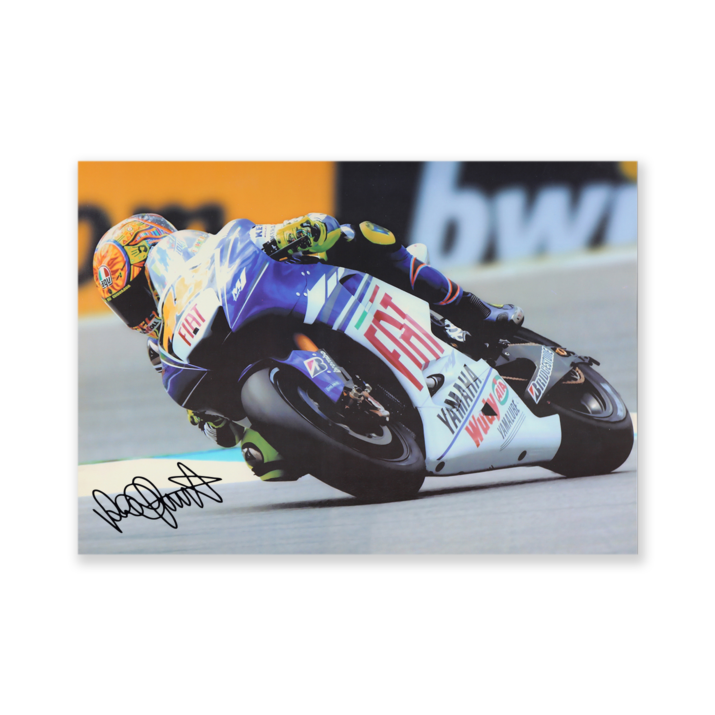 Valentino Rossi Team Yamaha "The Doctor" Signed Moto GP World Champion Poster Unframed