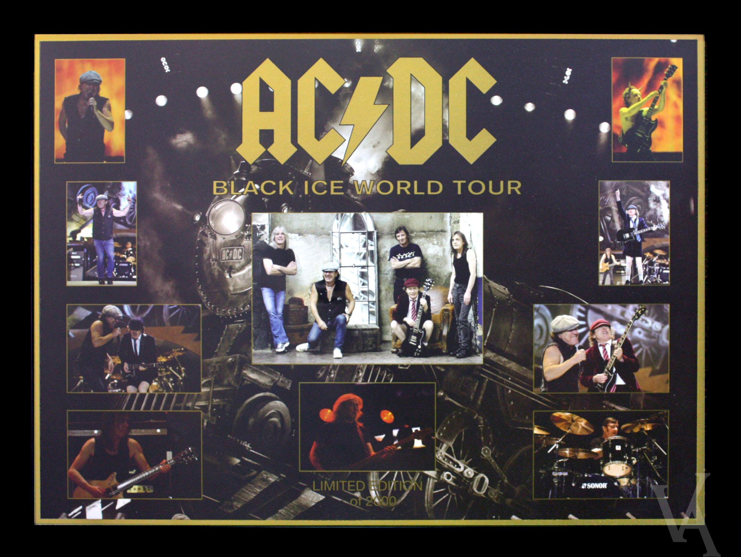 ACDC BLACK ICE TOUR FOIL SERIES FRAMED LTD EDITION Unframed