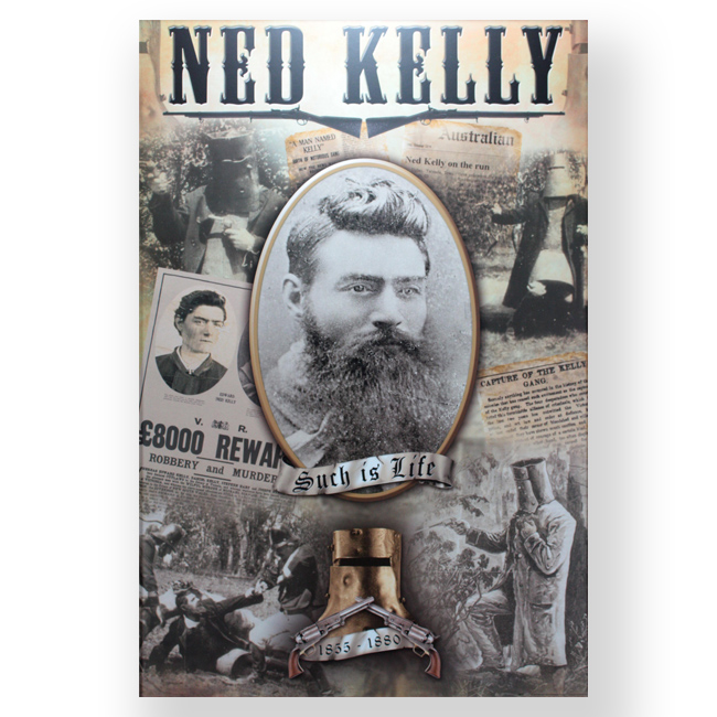 AUSTRALIAN HISTORY NED KELLY SUCH AS LIFE PHOTO PRINT POSTER unframed