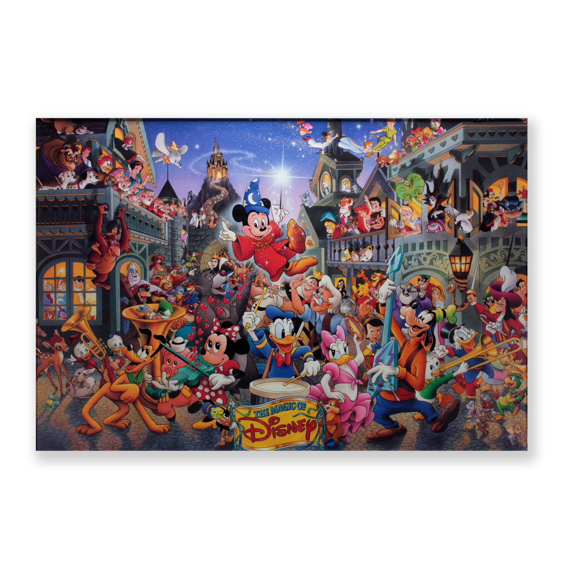 DISNEY CHARACTERS WALL ART ILLUSTRATION PRINT THE MAGIC OF DISNEY Unframed